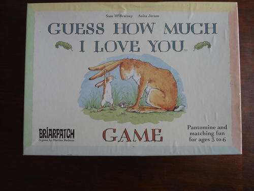 Boardgame for toddlers/kids - Guess how much I love you - pantomine fun game