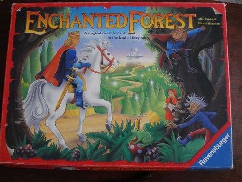 Boardgame - enchanted forest-  1 tree mssing -kid games