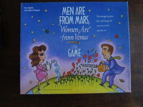 Boardgame - men are from mars woman are from venus ( 1 token missing)