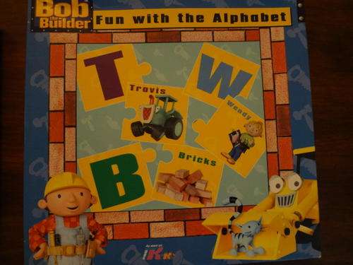 educational toy game - bob the builder fun with the alphabet
