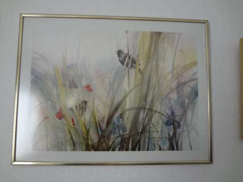 Painting - Framed Brent Houghton print "A Coming of Spring" - 80 cm in length