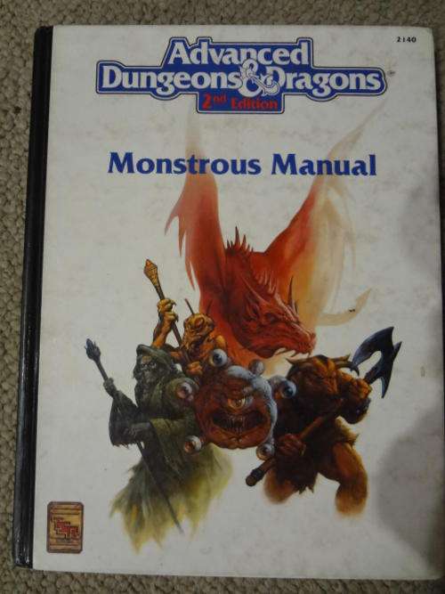 Advanced Dungeons and Dragons Monstrous Manual 2nd Edition