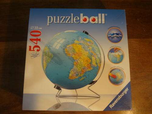 3D 540 pieces puzzle ball - earth