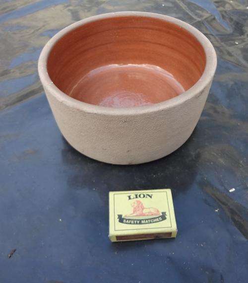 Beige pot - used for pot plants or flower arrangement