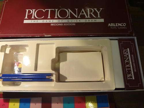 PRICE REDUCED Boardgame - Pictionary Second edition board game with 500 cards
