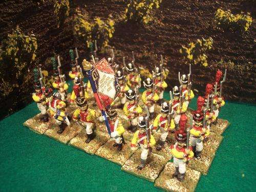 28mm A+ ptd Napoleonic Neuchatel line lead soldiers * 24