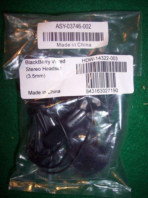 Blackberry  - headset new