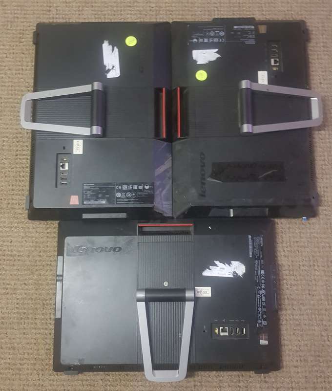 3 X Lenovo ALL IN ONE  Motherboards with Covers only. LCD is  broken
