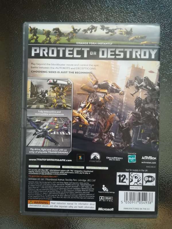 Transformers The Game (Xbox 360)