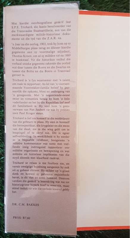 Geschiedenis Werken en Streven van S.P.E. Trichard Luitenant Kolonel der vroegere Staats-Artillerie