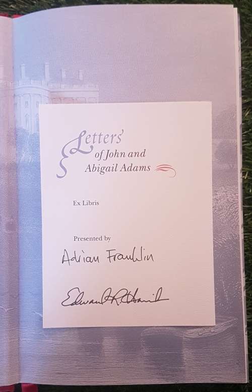 Letters of John and Abigail Adams. (Limited Edition)
