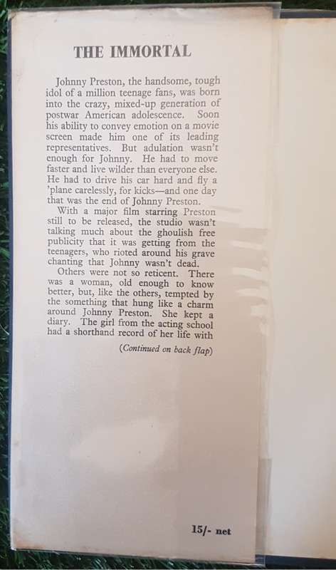 The Immortal: - 1st British Edition - Walter Ross