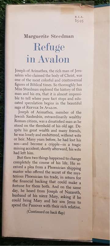 Refuge in Avalon: - Marguerite Steedman (Story of Joseph of Arimathea)