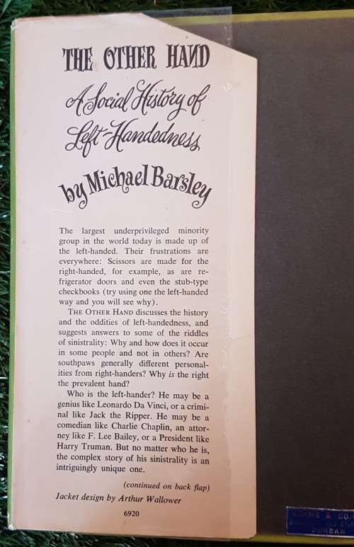 The Other Hand  (For Left-Handed People): - Michael Barsley