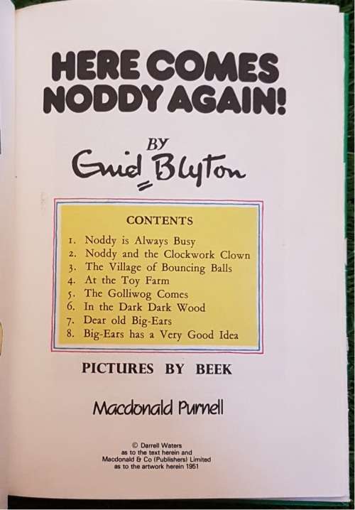 Here Comes Noddy Again!  -  No4 - Enid Blyton