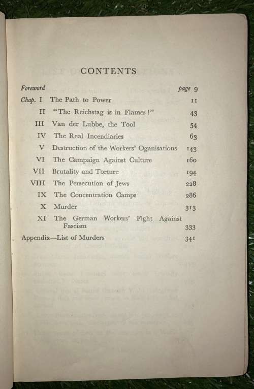 The Brown Book of The Hitler Terror and the Burning of the Reichstag - 1933. by The World Committee