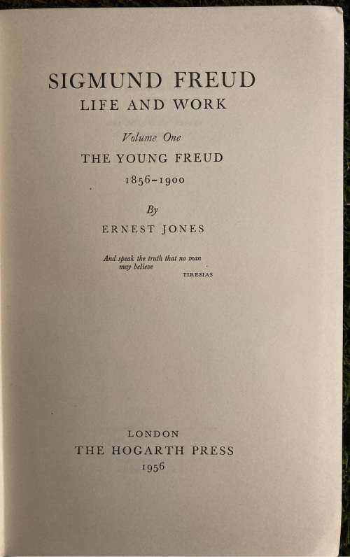 Sigmund Freud Life and Work: - Ernest Jones