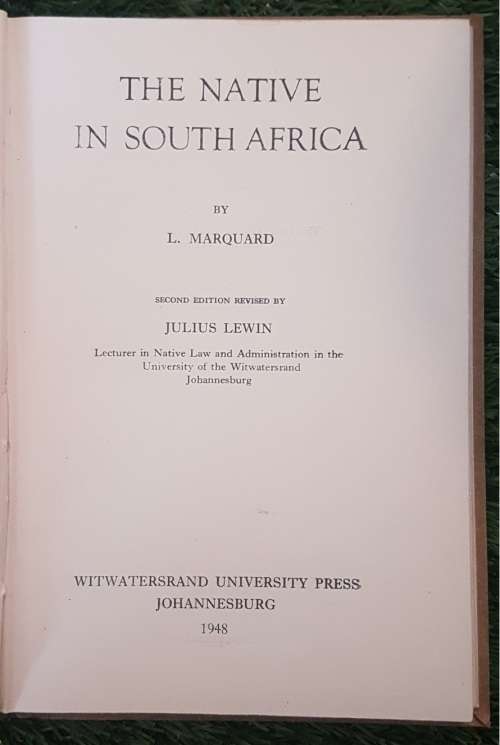 The Native in South Africa