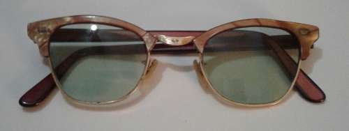 Vintage 1950's Cats Eye 12kt Gold Filled Sunglasses
