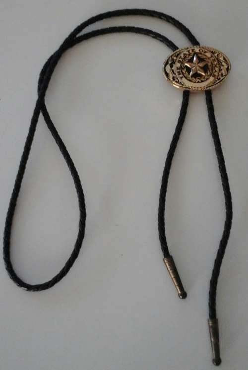 State of Texas Gold-Tone Oval Bolo Tie