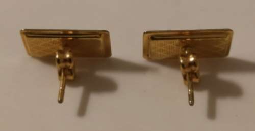Vintage Damascene Earring Studs