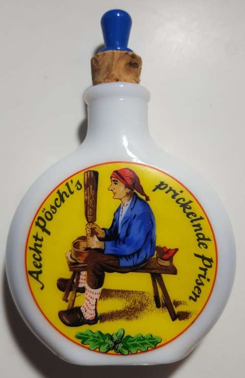 Vintage 1980's German Milk Glass Snuff Bottle