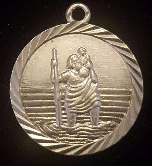 Silver 925 Small St Christopher Pendant