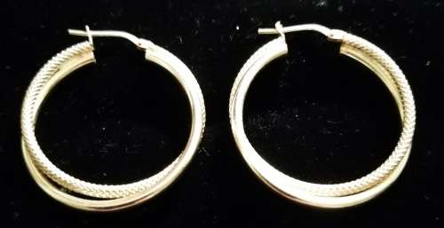 Lovely Sterling Silver 925 Hoop Earrings