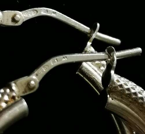 Lovely Sterling Silver 925 Hoop Earrings