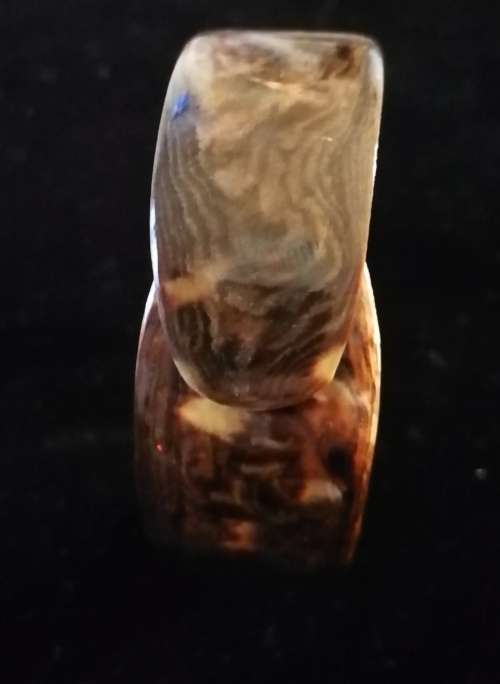 Vintage GenuineTortoise Shell Bypass Bangle