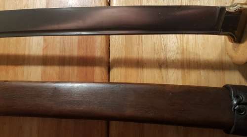 Hand Made Katana-like Sword with Rhodesian Sleeper Wood and Brass Handle