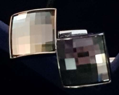 Authentic Swarovski  Faceted Crystal Cufflinks