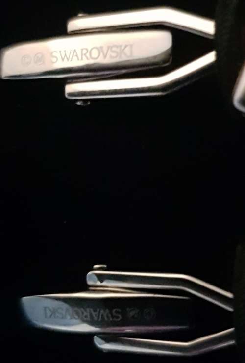 Authentic Swarovski  Faceted Crystal Cufflinks