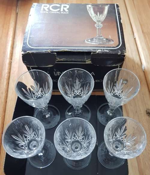 Vintage Royal Crystal Rock Glass Set