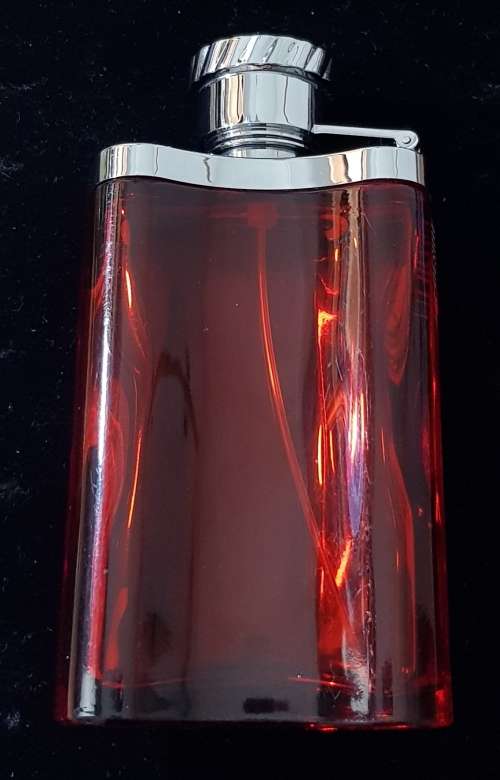Beautiful Collectable Dunhill Desire Red Glass Perfume Bottle