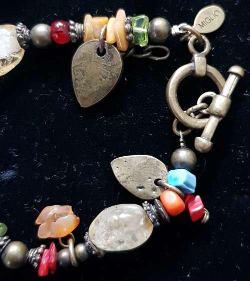 Miglio Set Bracelet & Necklace with Natural Stones