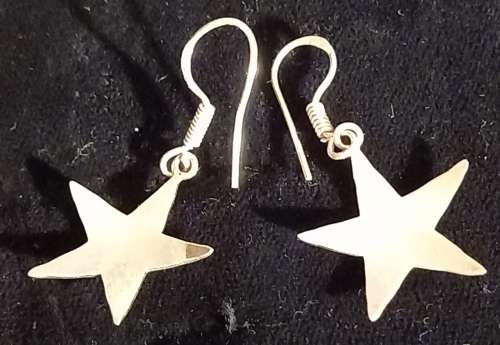 Sterling Silver Star Earrings