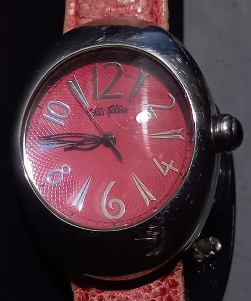 Folli Follie Watch with Leather Strap