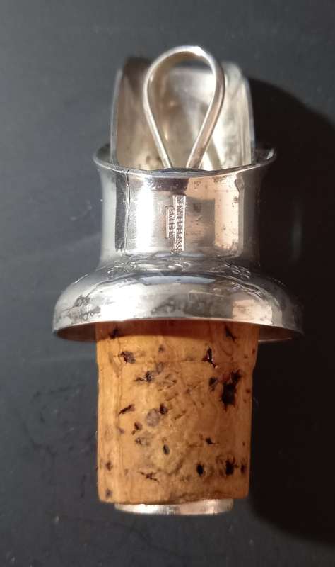 Vintage Made in Sweden Silver Plated Drop Stopper