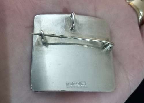 Norway 925 Sterling Silver Designer Modernist Pendant and Brooch 18.4grams