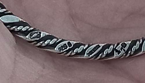 Vintage Georg Jensen 925 Silver Twist Rope Bangle