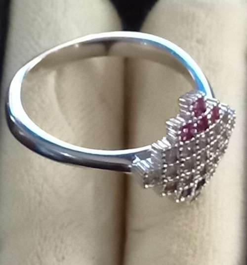 Stunning Sterling Silver Ring with Multicolour Gemstones