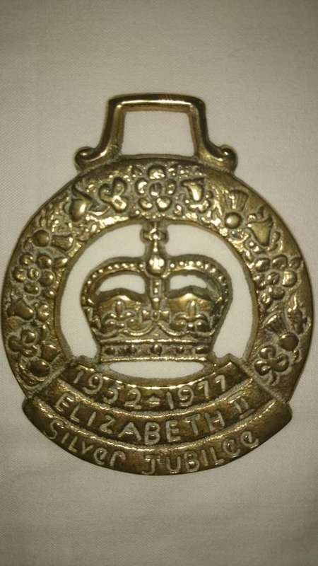 Horse brass - 1952-1977 Elizabeth II Silver Jubilee