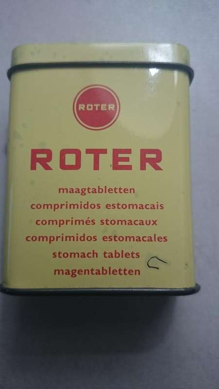 Collectible Roter Tablets Small Tin