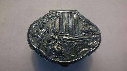 Art Nouveau Antique Jennings Brothers Ladies Jewellery Casket Trinket Box