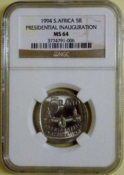 1994 NGC Graded MS64 - Presidential INAUGURATION R5  *** HIGH GRADE *** LOW Population ***