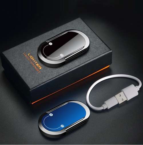 Mobile Phone Ring Bracket Sigarette Lighter - Black