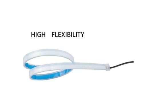 Aerbes AB-Q616 Soft Article Car Turn Signal LED Light Strips 600mm - White and Yellow