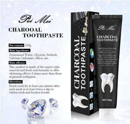 2-for-1 Teeth Whitening Charcoal Toothpaste ( Pack of 3)