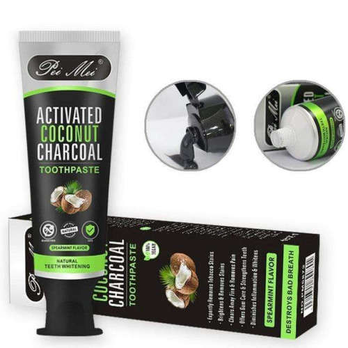 Natural Activated Coconut Charcoal Toothpaste (100 g) (Pack of 2)